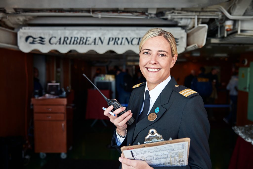 Welcoming Guests on board Caribbean Princess