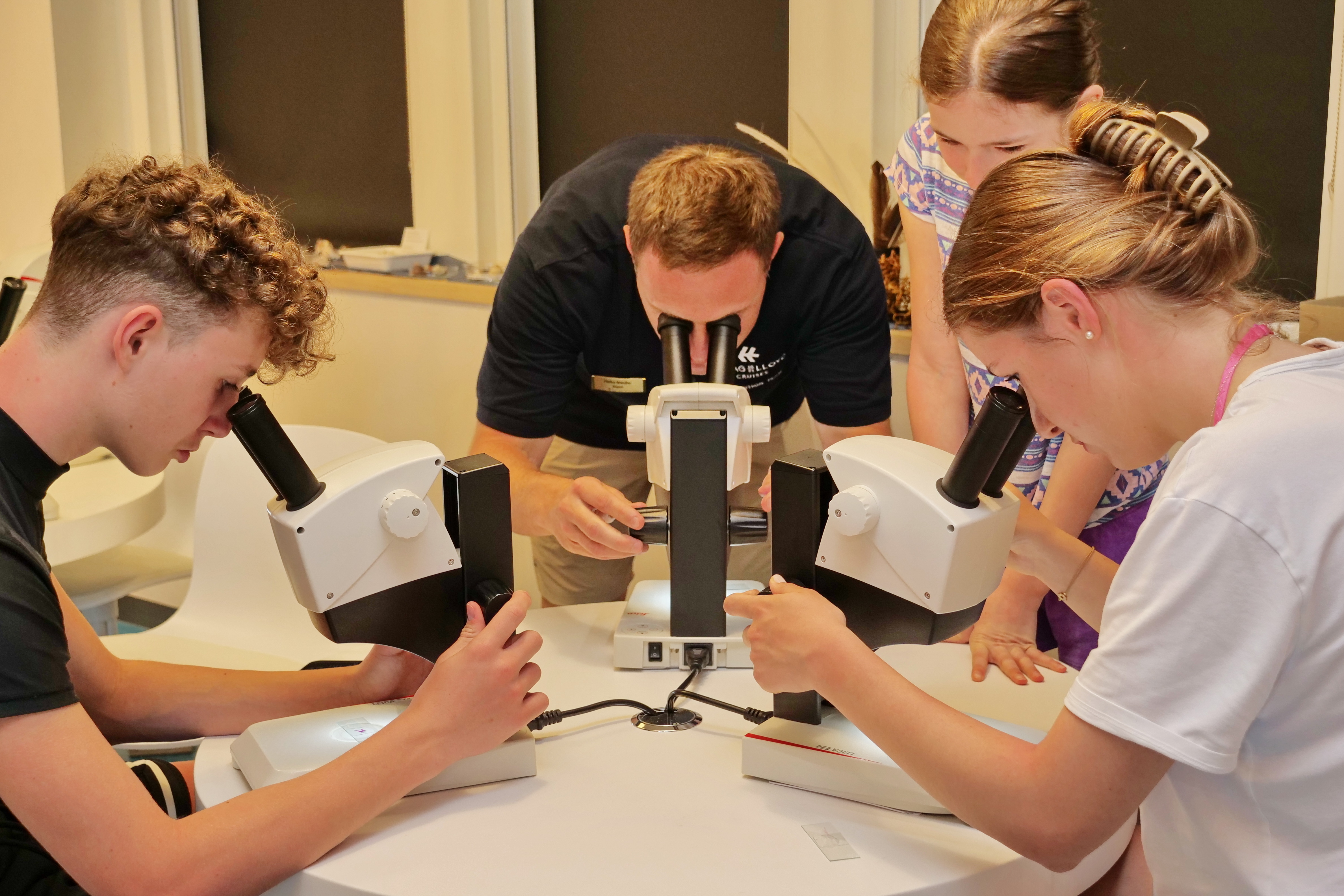 Young Explorers at the Microscope