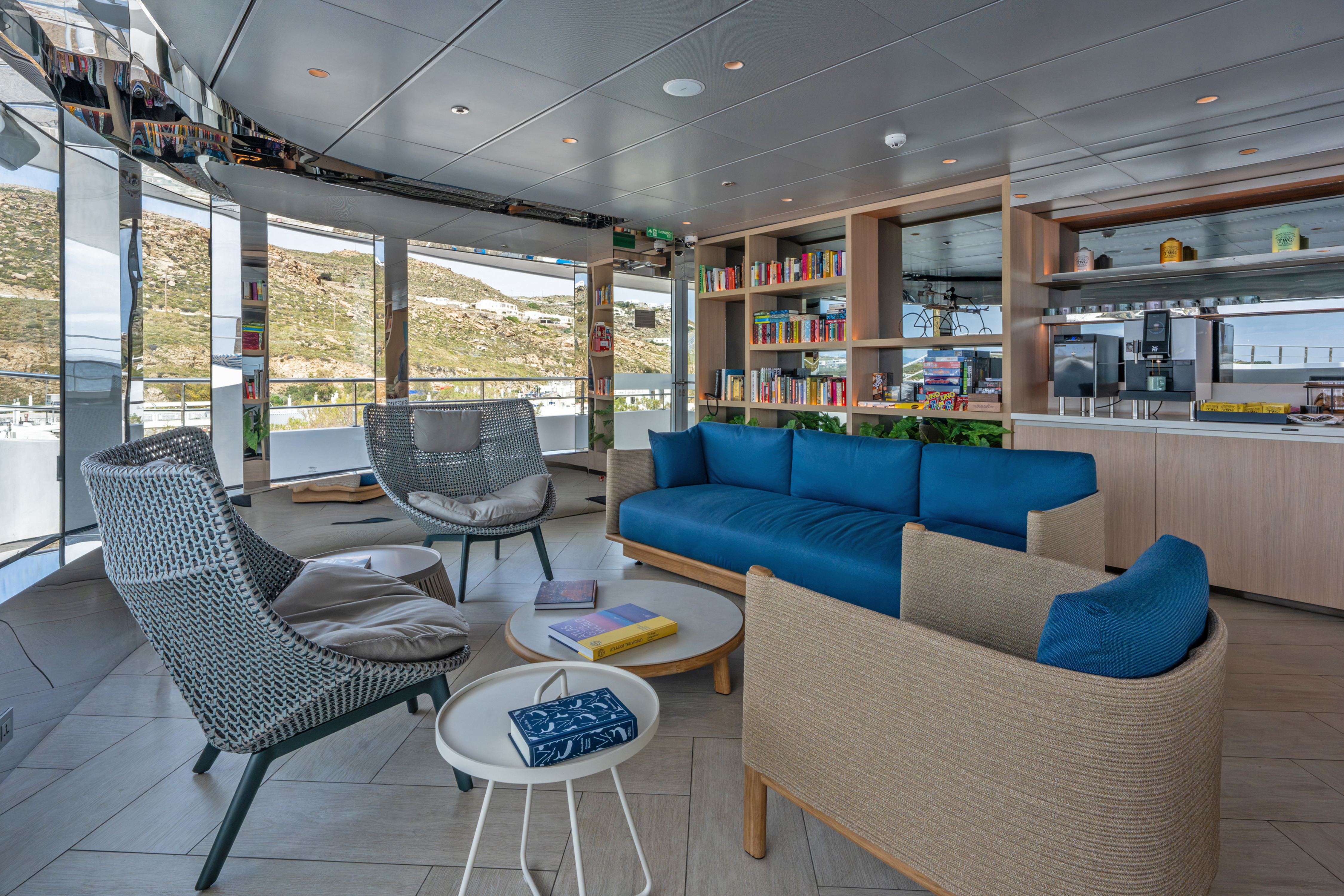 Observation Lounge on board Emerald Kaia