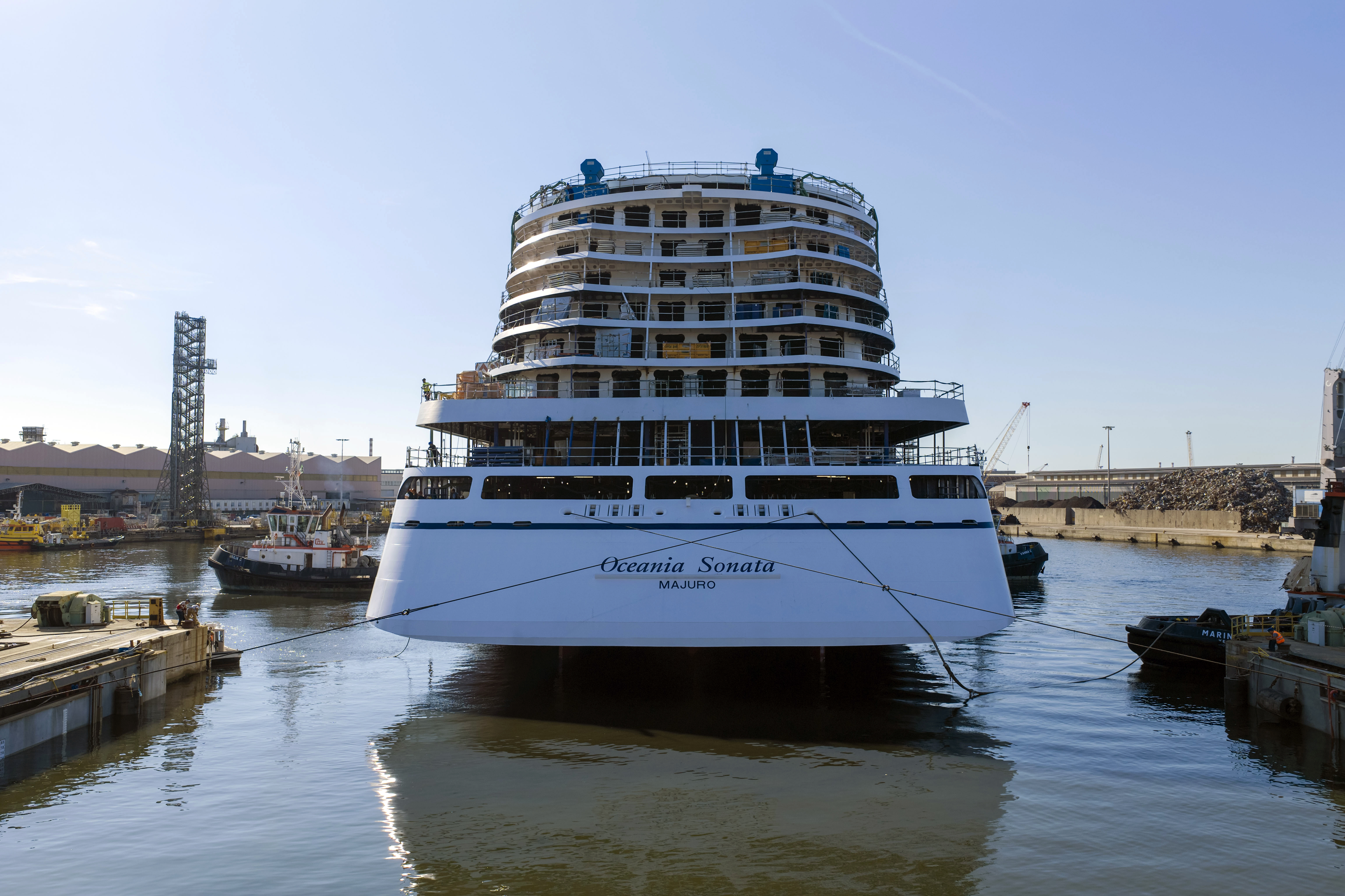 Oceania Sonata Float Out Ceremony