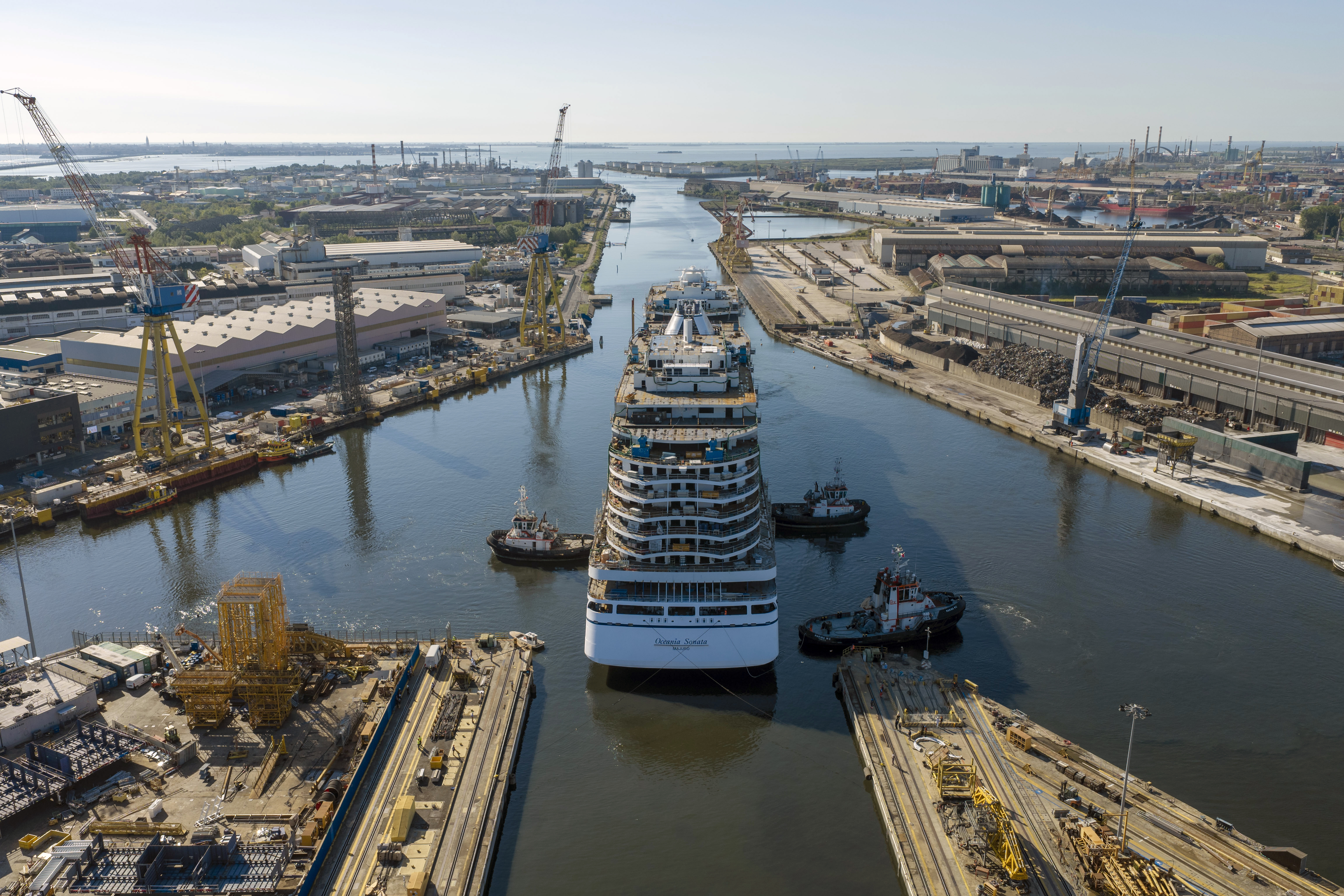 Oceania Sonata Float Out Ceremony