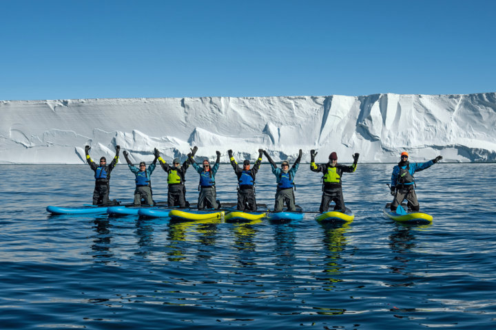 Scenic Eclipse II in Ross Sea SUP Experience
