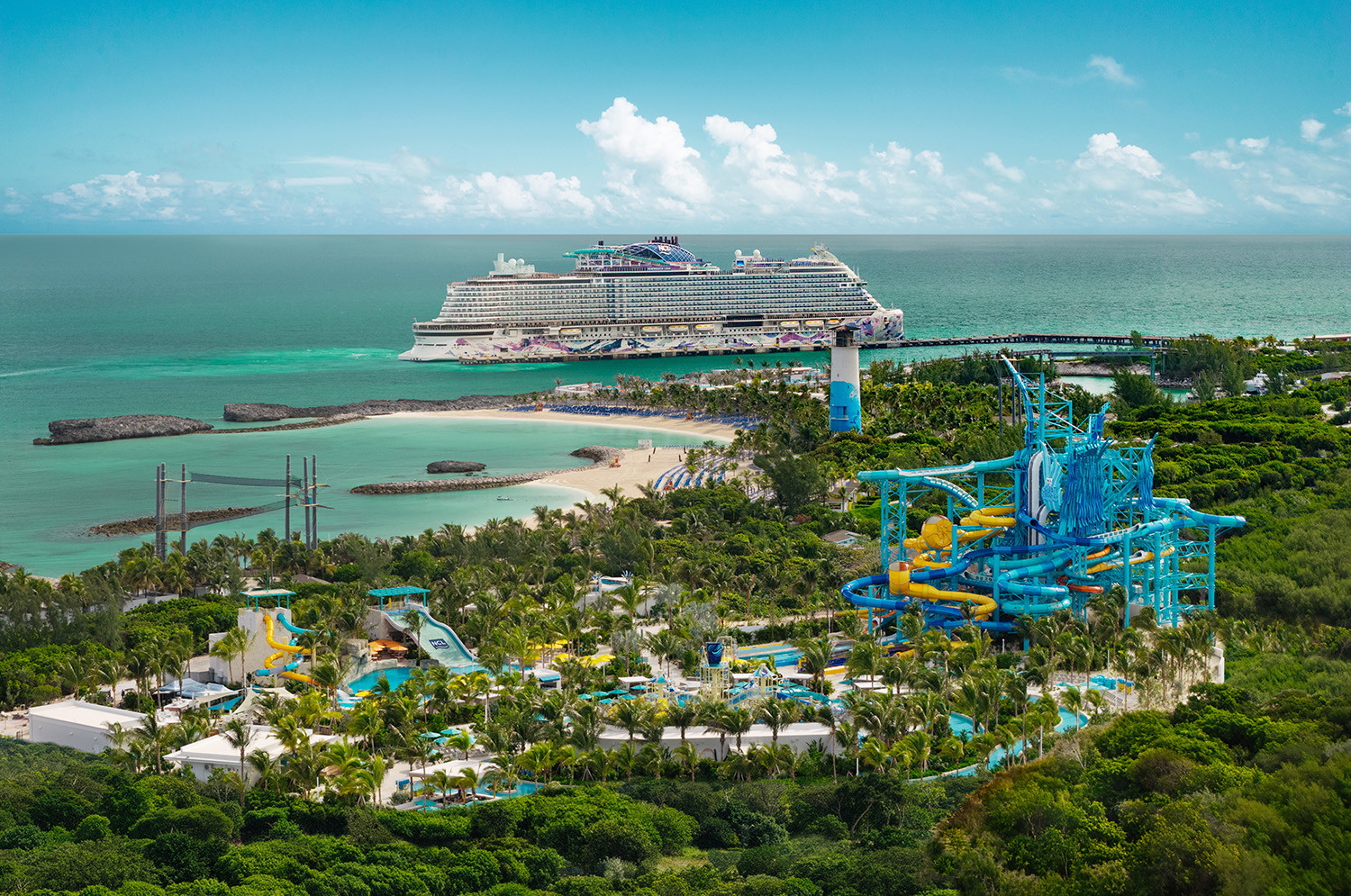 Great Tides Waterpark Aerial and Norwegian Luna
