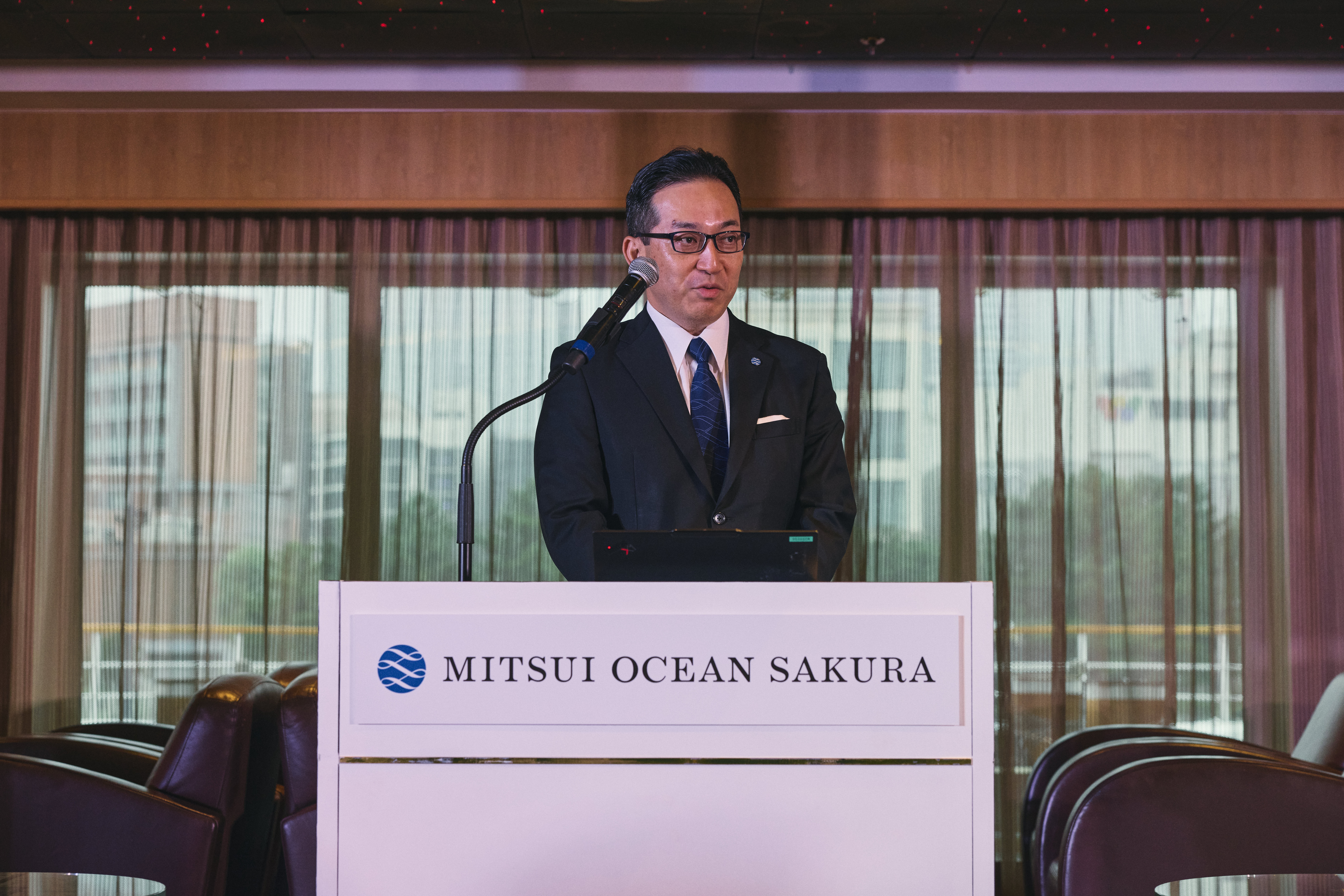 Mitsui Ocean Cruises President Tsunemichi Mukai