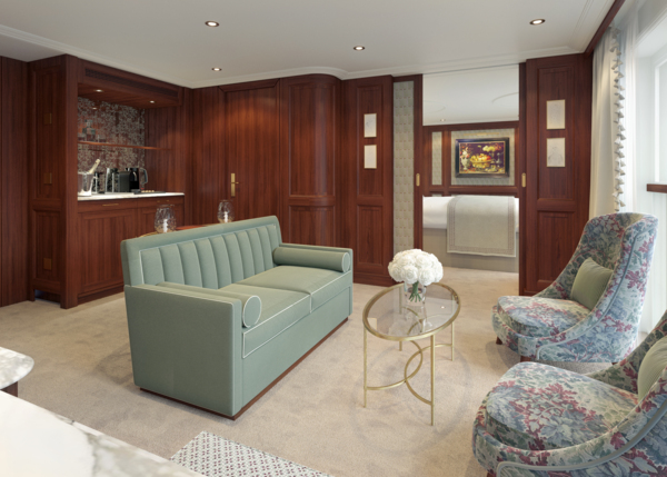 S.S. Clara Grand Suite Livingroom