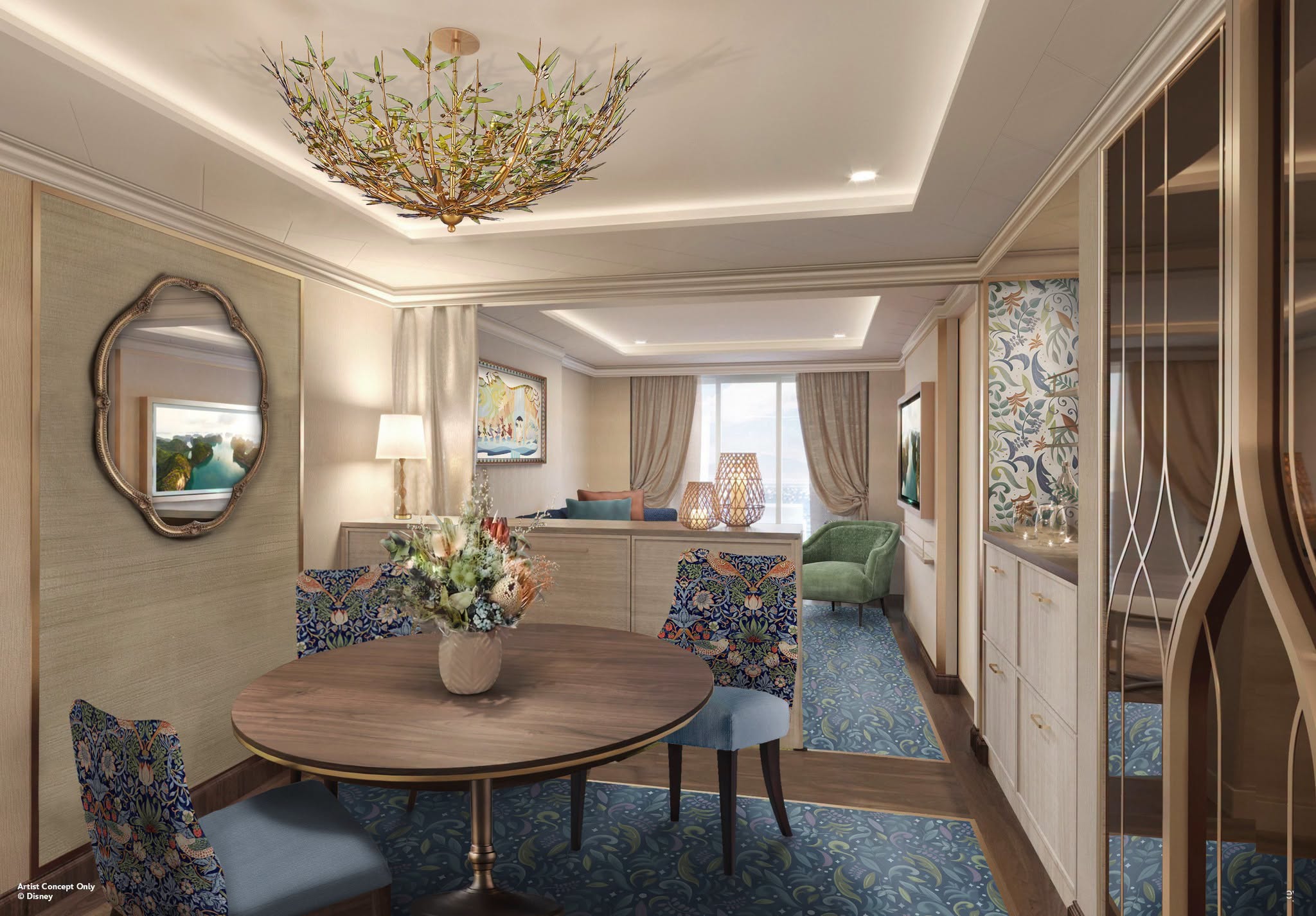 Concierge staterooms and suites pixie dusted with inspiration from Peter Pan