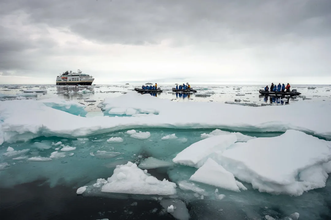 MS Fram in Svalbard