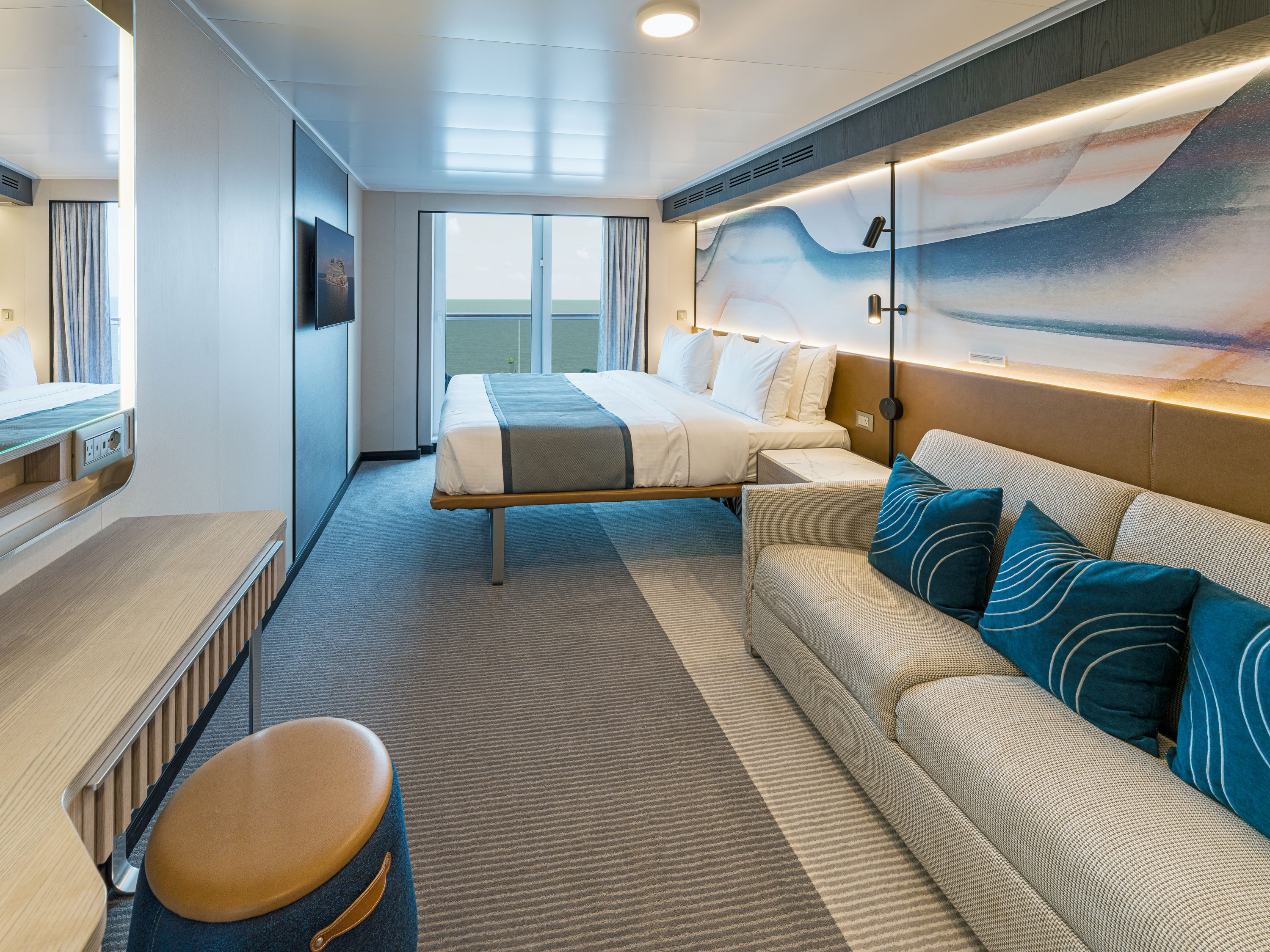 Norwegian Aura &amp; Norwegian Bella Balcony Stateroom