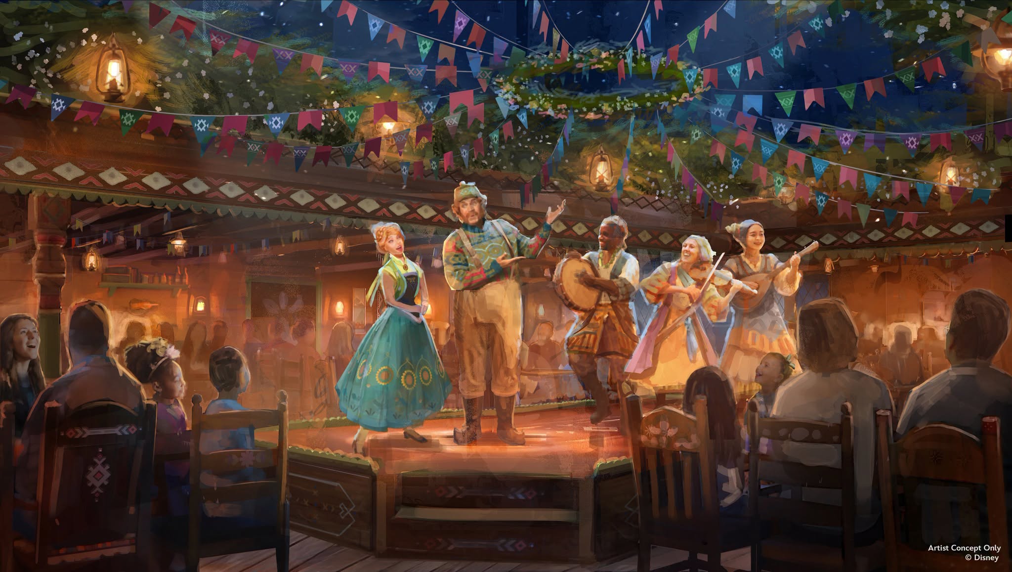 Oaken's Table A Frozen Family Feast Rendering