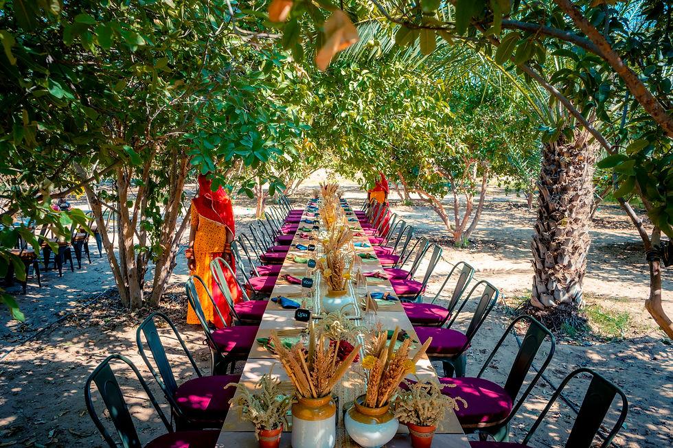 Farm-to-table dining at Mharo Khet